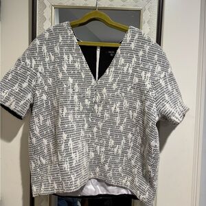 RAOUL Stylish Black and White Women's Top